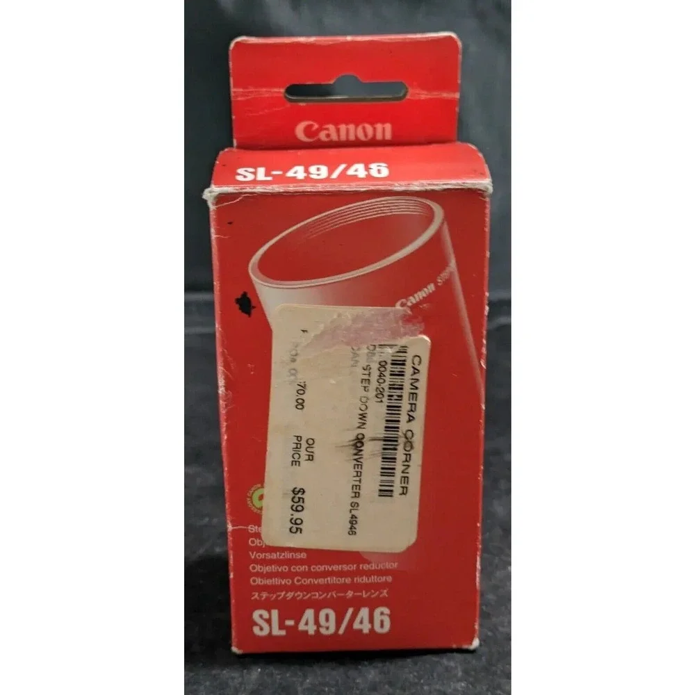 Canon SL-49/46 Step-down Converter Lens for FP-100 Optura/MV1 NOS NOB